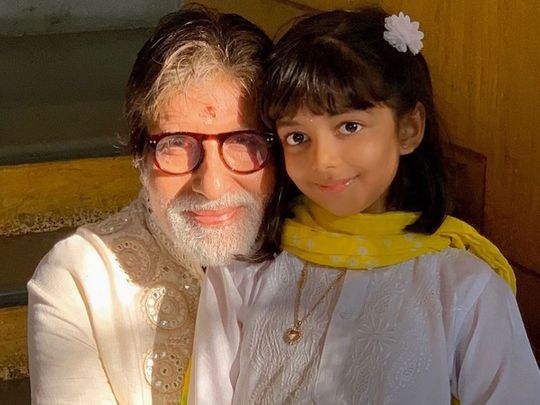 Bollywood: Amitabh Bachchan shares pictures of granddaughter Aaradhya for her birthday