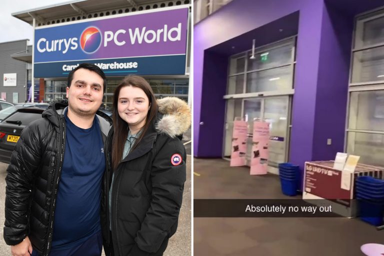 Couple trapped inside Currys PC World store after staff locked up while they played Xbox game