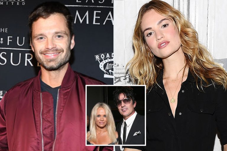 Lily James set to play Pamela Anderson in sex tape drama with Sebastian Stan as Tommy Lee