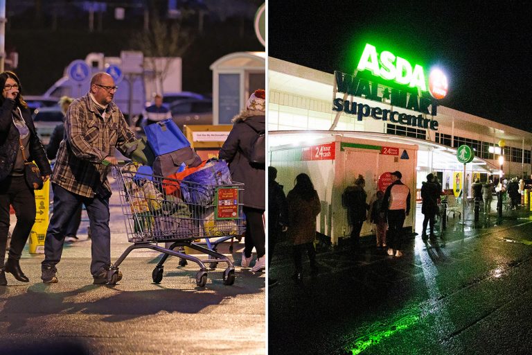 Supermarkets urge shoppers not to panic buy as Brits flood to stores after Christmas bubbles…