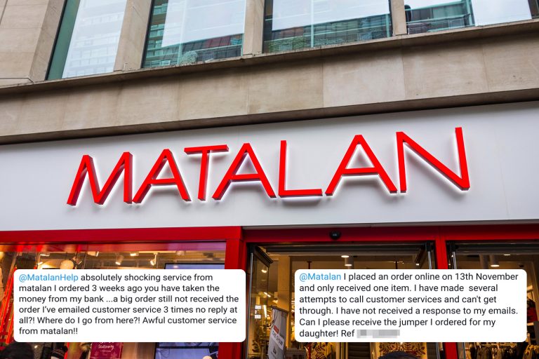 Matalan customers fuming over ‘missing deliveries’ as it SWITCHES OFF phone lines ahead of Christmas