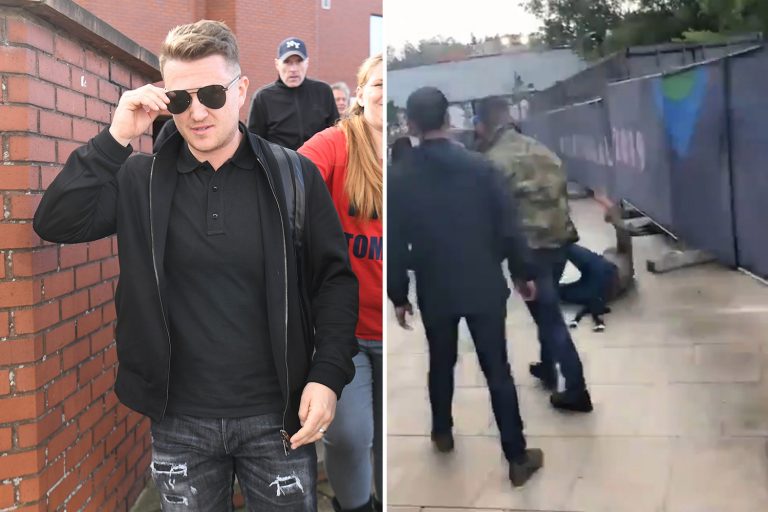 Tommy Robinson banned from all football matches for four years after sucker punching England fan