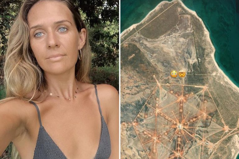 Mysterious alien-like ‘hexagon’ formation on Australia’s coastline baffles internet after mum posts…