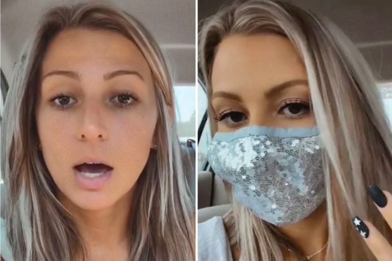 Anti-mask TikToker accused of MURDER by trolls after revealing THREE members of her family died of…