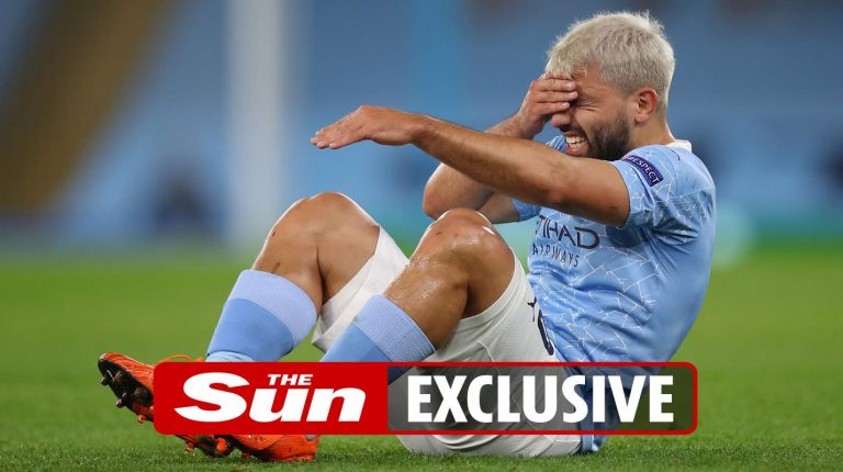 Sergio Aguero reveals he is still struggling to recover from knee injury with Man City star battling…