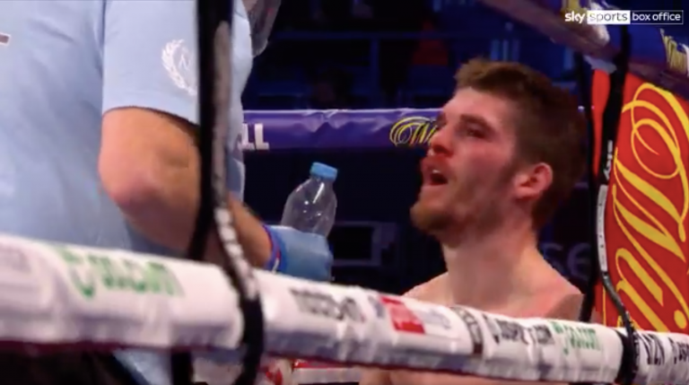 Watch Macaulay McGowan ask Man Utd vs City score DURING fight with Kieron Conway on Anthony Joshua…