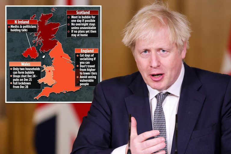 Boris Johnson urges Brits to cut back on Christmas plans as experts say we should eat turkey dinner…