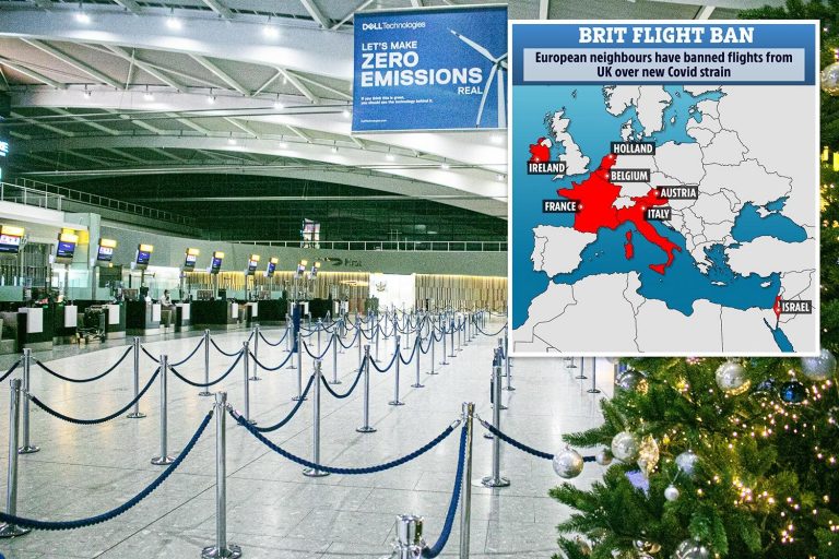 France and Germany set to ban Brits from flying in – joining Italy & Belgium by adding UK to…