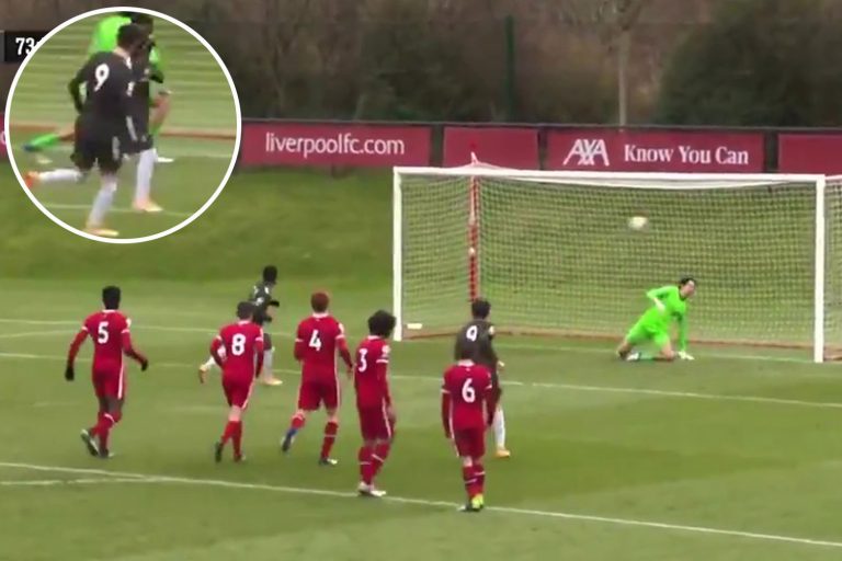 Man Utd new boy Amad Diallo scores twice on debut for U23s against Liverpool including cheeky…