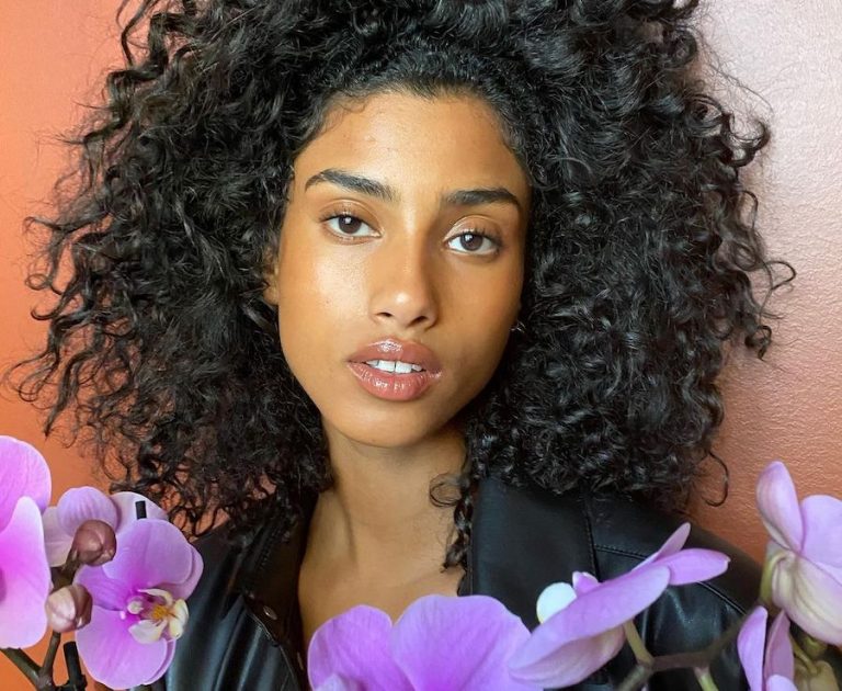 Model Imaan Hammam is sending a kiss for a cause this Valentine’s Day