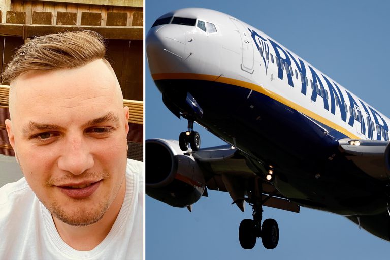 Boozed-up dad kicked off Ryanair flight after refusing to wear face mask and told crew to ‘f*** off’…