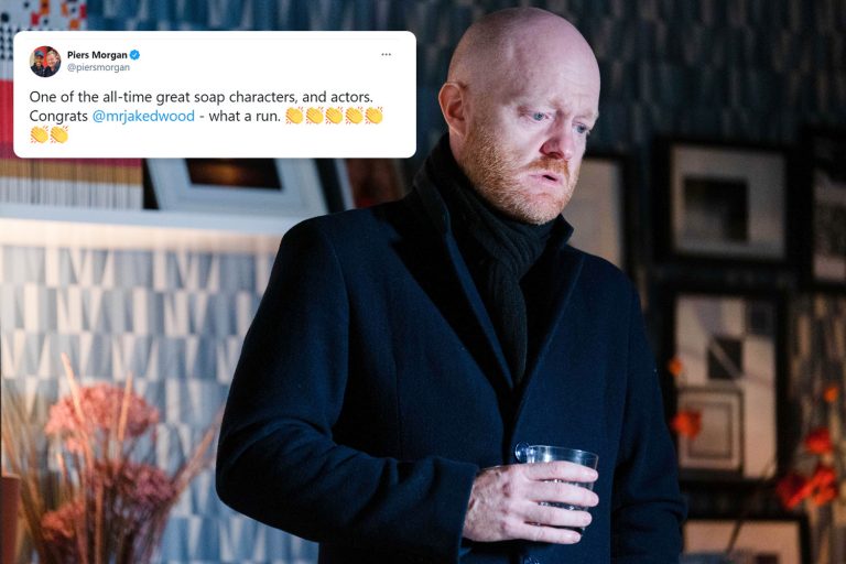 Jacqueline Jossa & Piers Morgan lead tributes to Jake Wood as he bows out of EastEnders as Max…