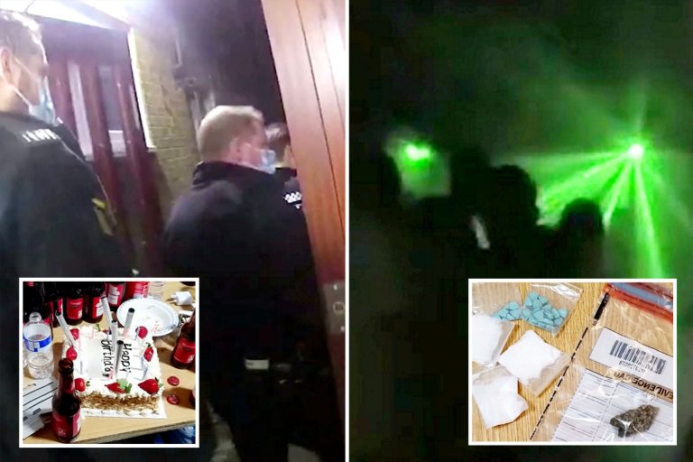 Police storm Covidiot birthday party as 50 people crammed in SOUNDPROOF room with Class A drugs and…