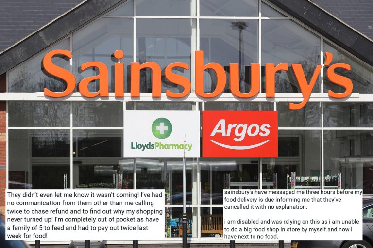 Sainsbury’s leaves vulnerable OAPs and isolating families without food after cancelling deliveries
