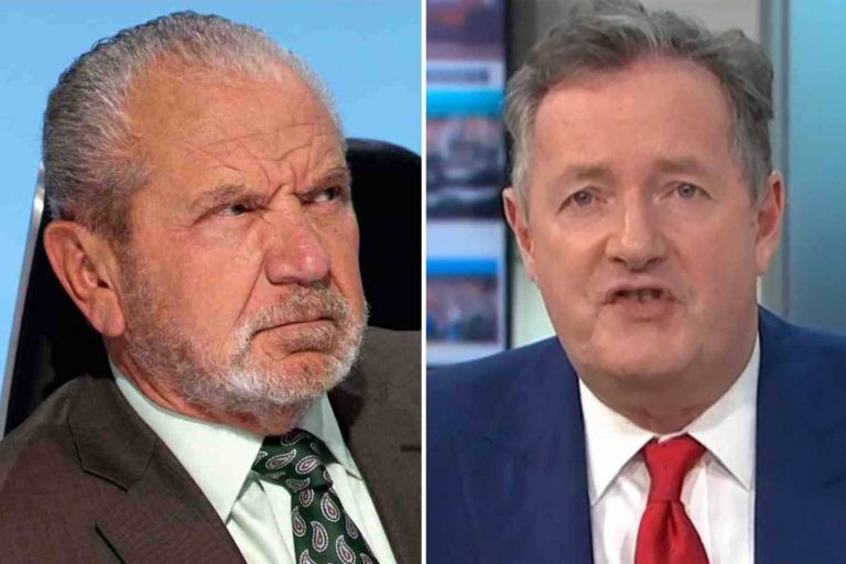 Lord Sugar reignites feud with Piers Morgan by calling Susanna Reid his ‘nodding puppy’ after they…