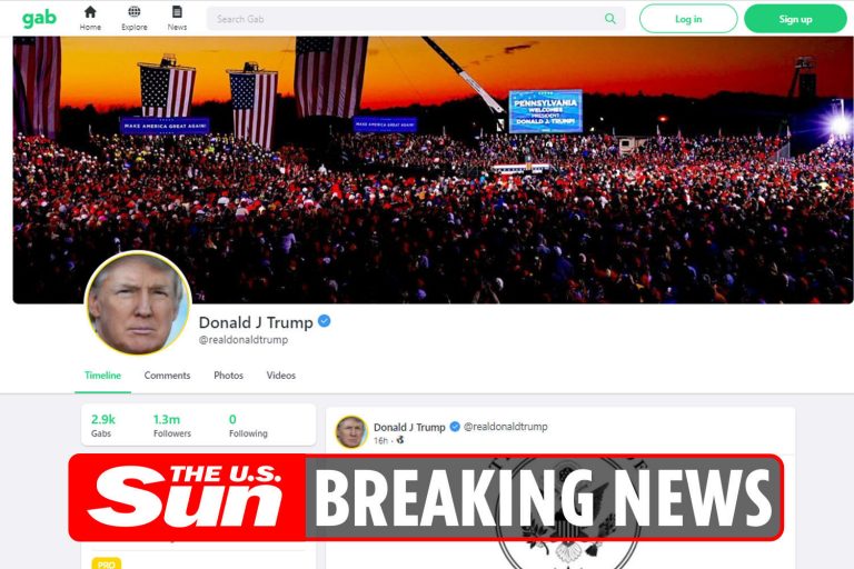 Donald Trump RETURNS to social media with post on Gab account after online exile