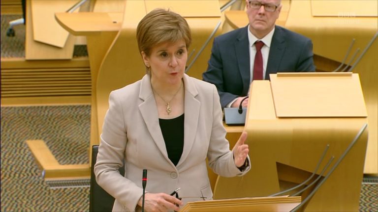 Nicola Sturgeon announces primary schools will return from February 22 in Scotland – two weeks…