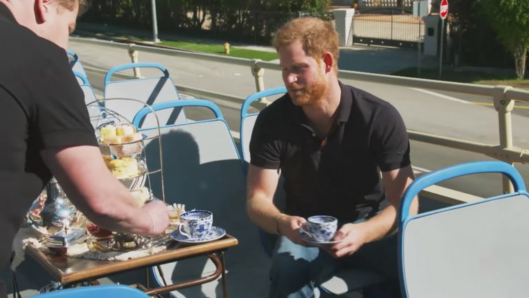 Prince Harry raps Fresh Prince of Bel-Air with James Corden on Late Late Show