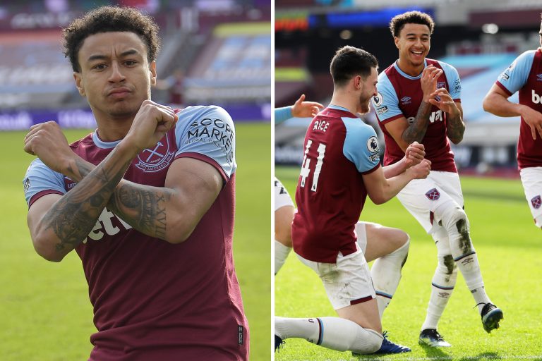 Jesse Lingard celebrates West Ham goal twice after VAR check as he heaps more misery on ex-boss Jose…