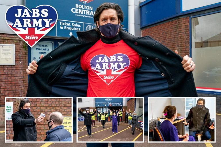 Vernon Kay joins The Sun’s Jabs Army and volunteers at vaccine centre in hometown Bolton