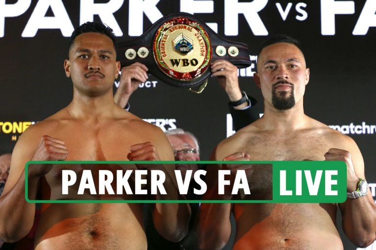Joseph Parker vs Junior Fa LIVE RESULTS: DAZN stream, TV channel, UK ring walk time, undercard…