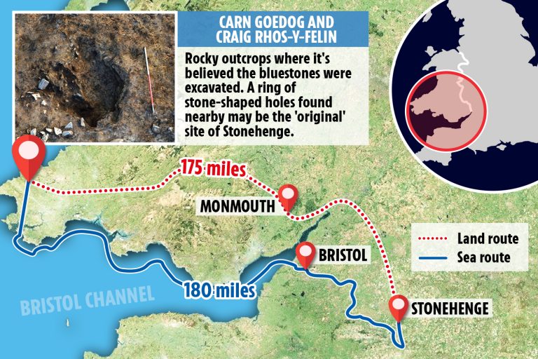 Stonehenge ‘was built in WALES before being taken apart and dragged across Britain’, scientists…
