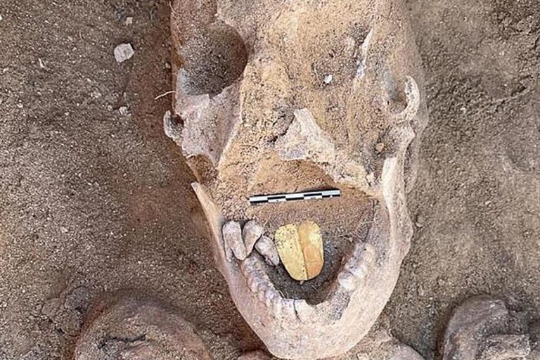 Ancient Egyptian mummy found buried with GOLDEN tongue ‘so they can speak to god of death’