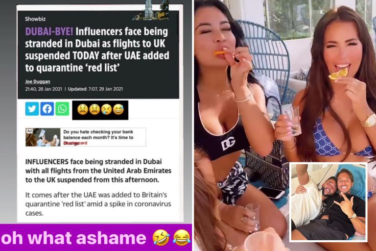 Dubai shuts all bars and clubs over Covid spike after Brit influencers who flocked there mocked…