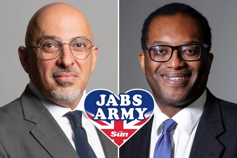 Nadhim Zahawi and Kwasi Kwarteng sign up to The Sun’s Jabs Army