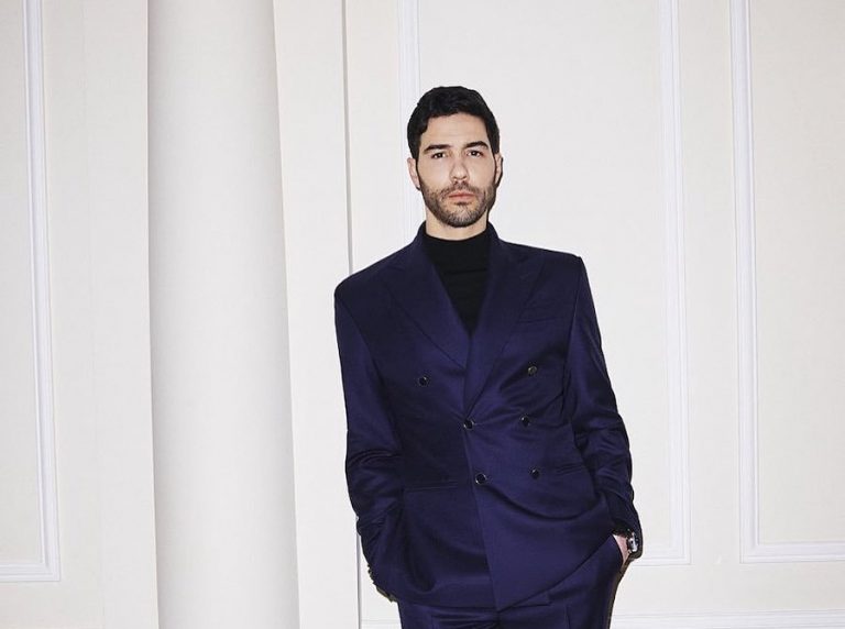 Nominated actor Tahar Rahim debuts unreleased Louis Vuitton watch at Golden Globes