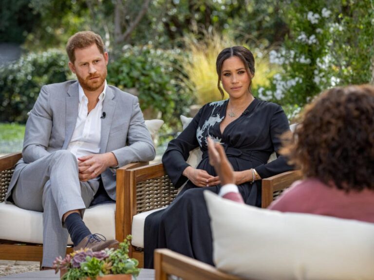 In interview with Oprah, Meghan says British royals refused to make her son a prince because of his dark skin