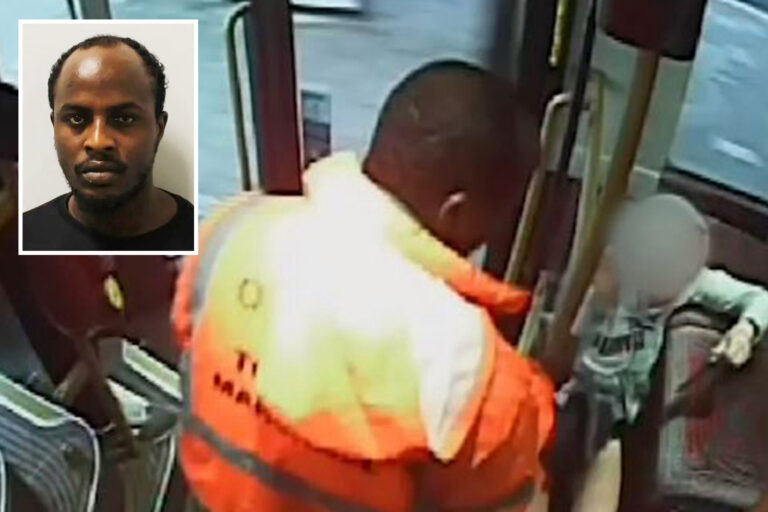 Moment sick sex attacker beat two women on London bus after sexually assaulting them as they yelled…
