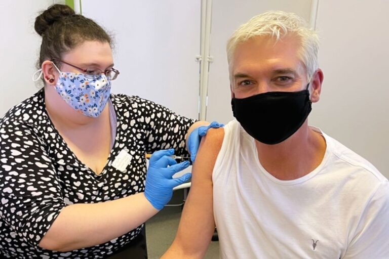 This Morning’s Phillip Schofield receives his Covid vaccine and thanks NHS staff for administering…