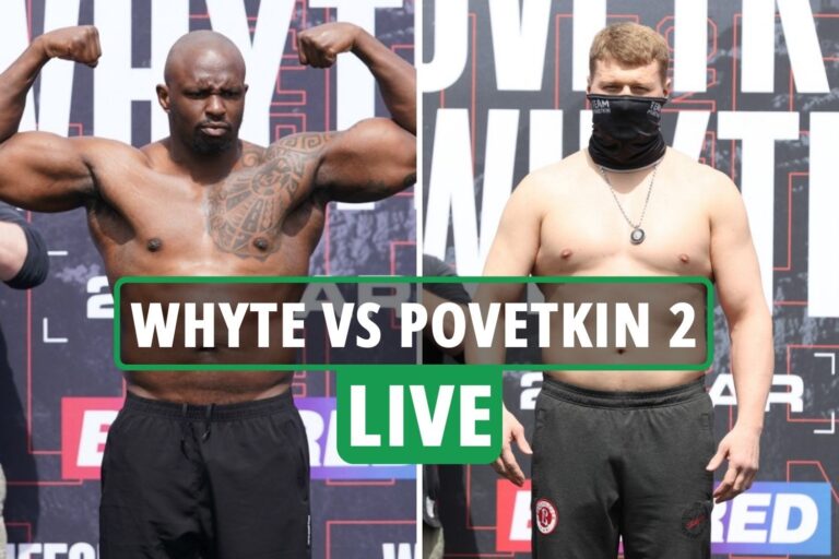 Whyte vs Povetkin 2 LIVE RESULTS: UK start time CONFIRMED, stream, TV channel, ring walk, undercard…