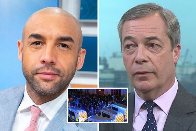 GMB’s Alex Beresford hits out at Nigel Farage after he links Bristol rioters to BLM protests