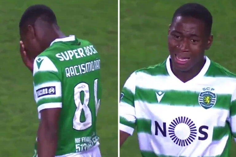 Sporting Lisbon prospect Dario Essugo in tears after becoming club’s youngest ever player at just 16…