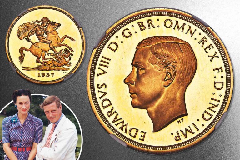Ultra-rare gold Edward VIII £5 coin sells for record-breaking £1.65million