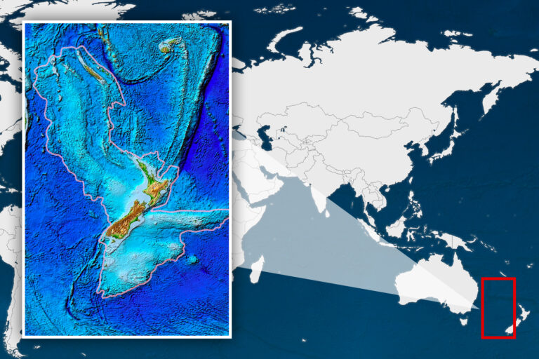 Map of LOST continent Zealandia that vanished 23million years ago finally revealed