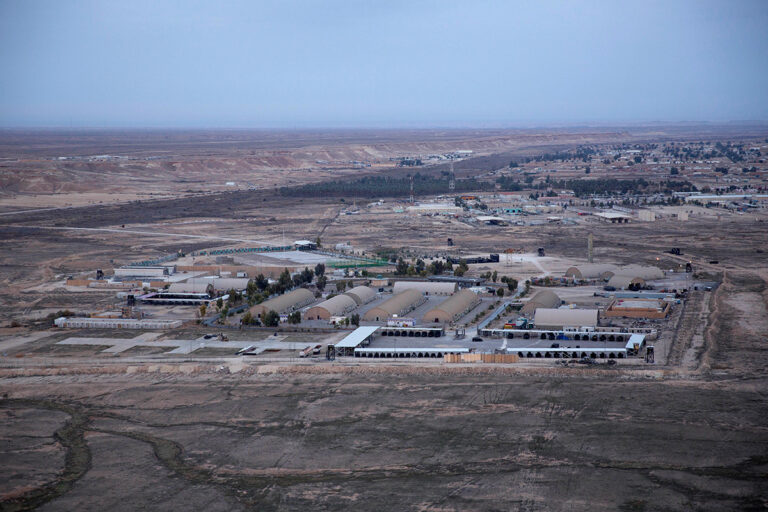 Seven rockets fired at US base housing troops in Iraq just weeks after contractor was killed at…