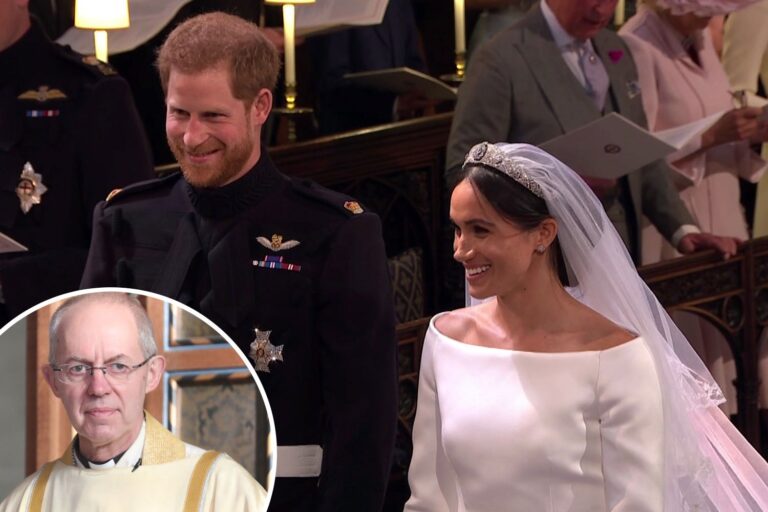 Archbishop of Canterbury confirms he DIDN’T marry Meghan and Harry three days before royal wedding…