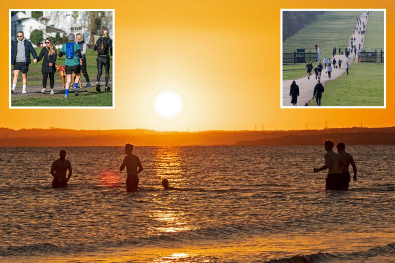 UK weather – Brits head to parks and beaches for taste of freedom ahead of lockdown easing and 24C…