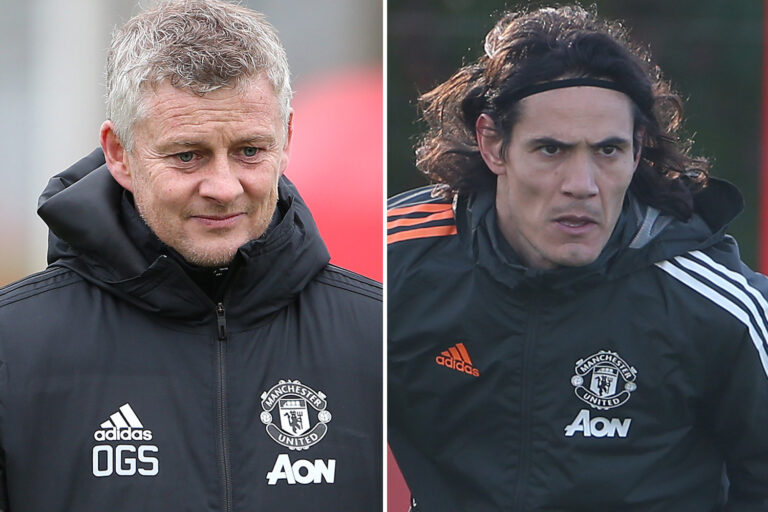 Solskjaer still hoping to convince Edinson Cavani to STAY at Man Utd… and use improving weather in…