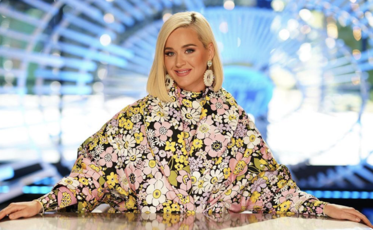 Singer Katy Perry steps out in Alaia creation on ‘American Idol’ set