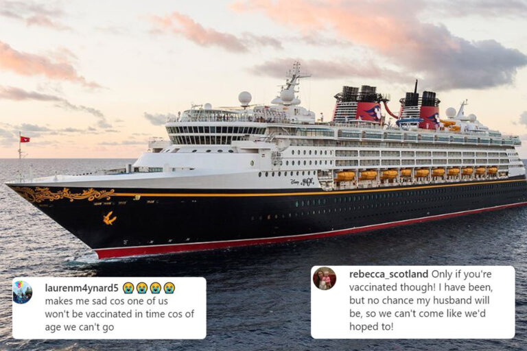 Disney UK cruises require all adults to be vaccinated – leaving devastated families unable to book…