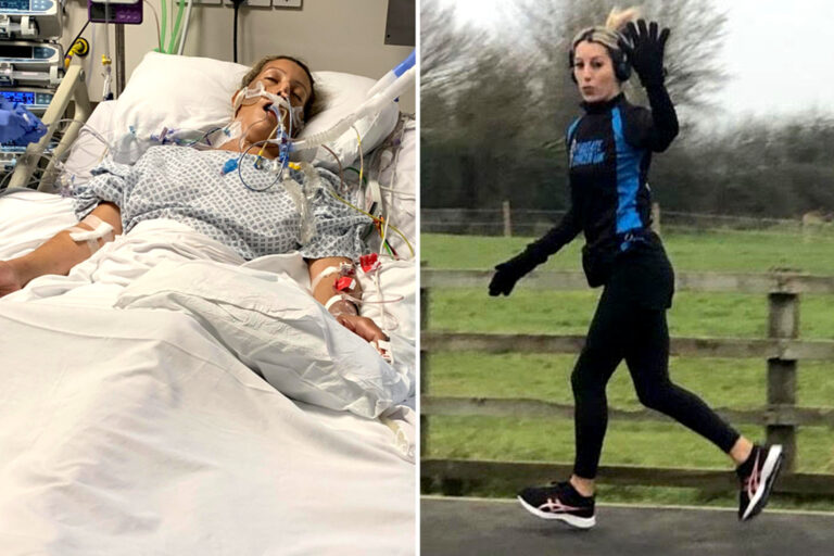 Mum suffers multiple organ failure from sepsis and given hours to live after cutting knee while out…