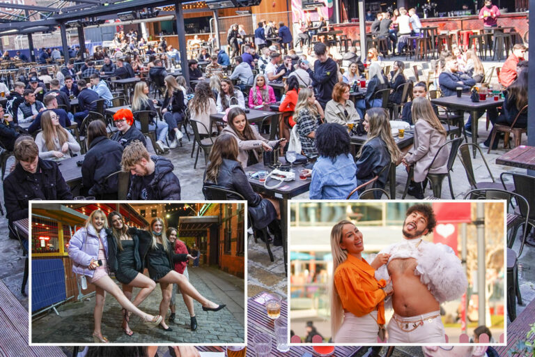 Brits hit the pubs for alfresco booze-up on first Saturday since restrictions eased