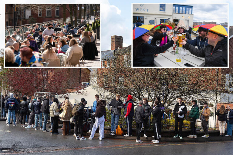 TWO-HOUR queues for Wetherspoons beer garden as pubs open – but chaos over outdoor seating rules