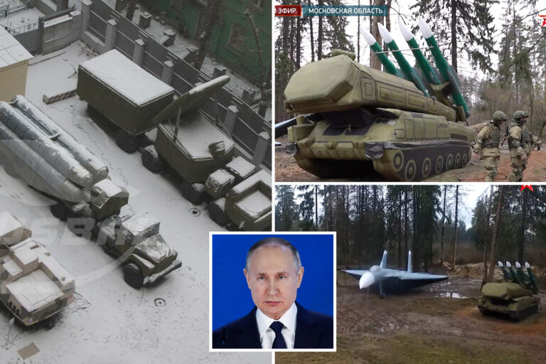 Russia deploys ‘decoy army’ of inflatable tanks, missiles & fighter jets to ‘trick the West’ amid…