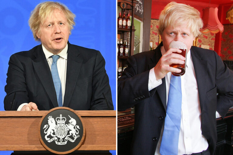 Boris Johnson vows ‘I’ll be down the pub’ on April 12 as he announces next step of lockdown roadmap…