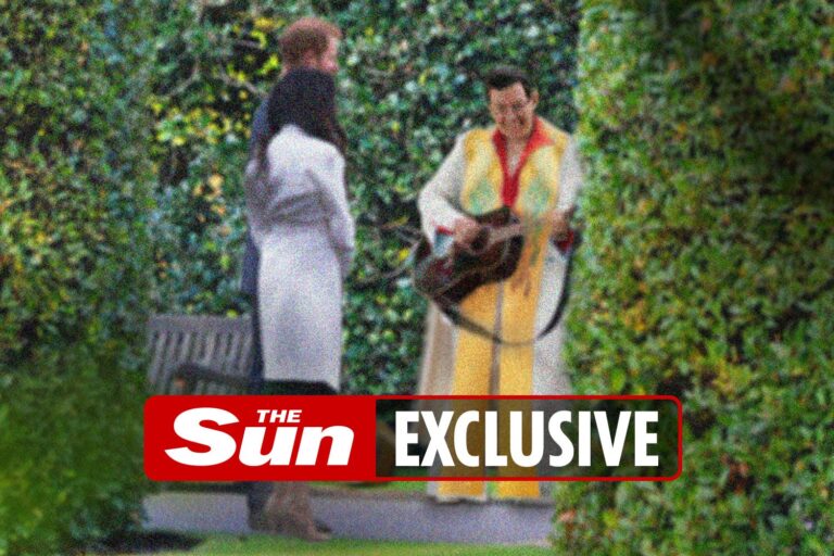 The pics that ‘prove’ Archbishop was Elvis at Harry and Meghan’s secret wedding